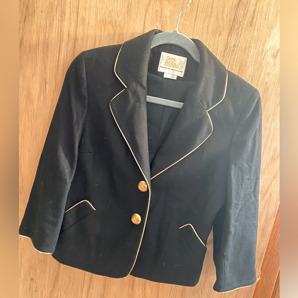 Rare - Sara Bergman wool blazer with metal buttons
